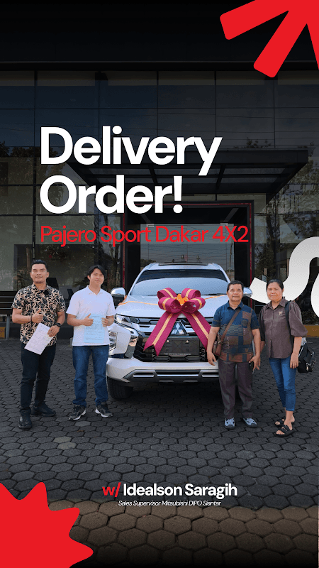 Serah terima unit Mitsubishi Pajero Sport