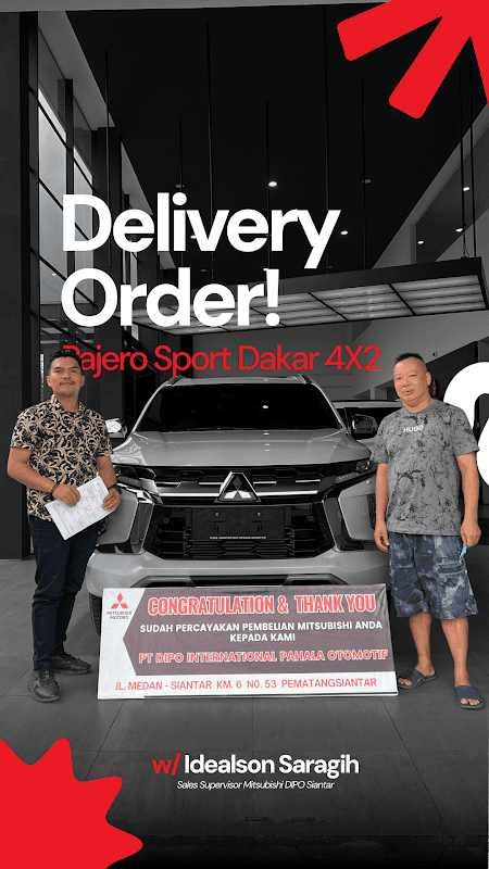 Serah terima unit Mitsubishi Pajero Sport