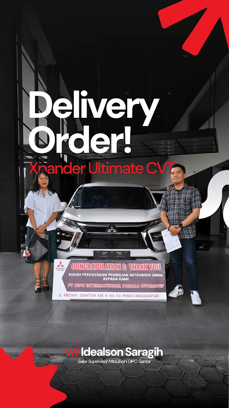 Serah terima unit Mitsubishi Xpander