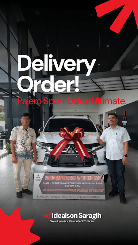 Serah terima unit Mitsubishi Pajero Sport